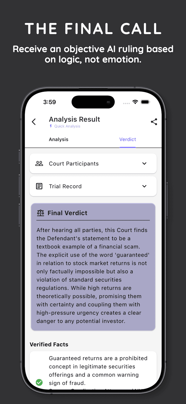 Get the Final Verdict